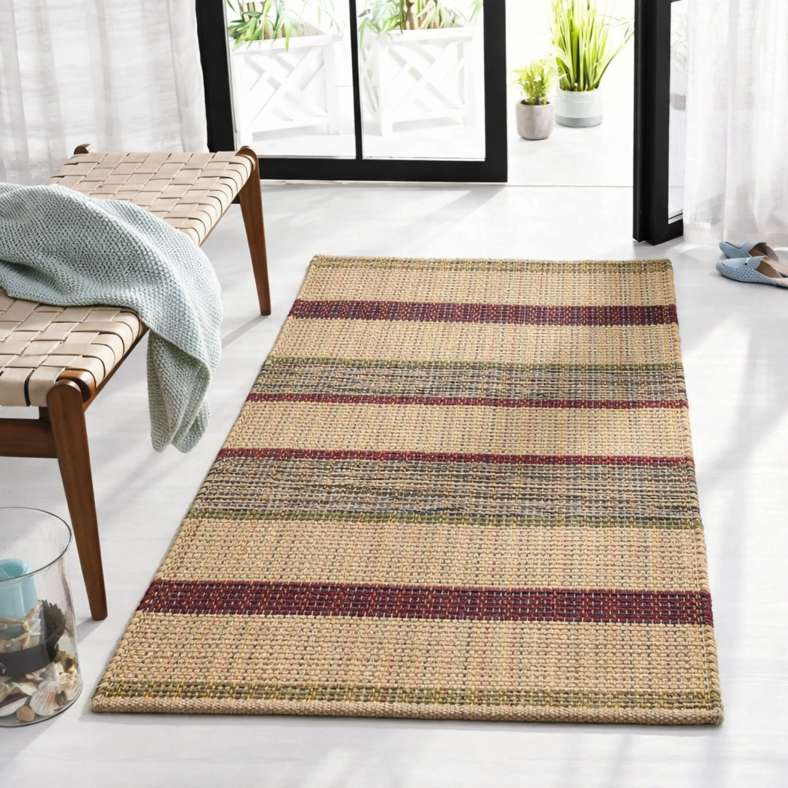 Pan Home سجادة إنكاس المنسوجة يدويًا من الجوت - طبيعية - Image 1