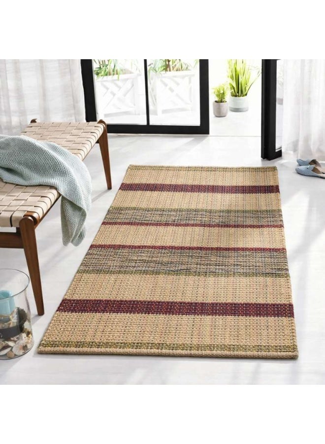 Pan Home سجادة إنكاس المنسوجة يدويًا من الجوت - طبيعية - Image 1