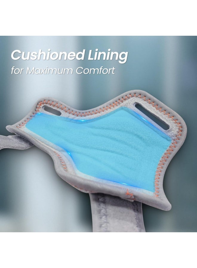 دعامة إبهام جديدة مطورة 2 في 1 قابلة للإزالة – جبيرة إبهام سبيكا لليد اليمنى أو اليسرى مع 3 مستويات من الثبات – دعم قابل للعكس لمفصل CMC لتخفيف آلام التهاب أوتار دي كويرفين وإصبع الزناد – تصميم مريح وقابل للتنفس مع أحزمة قابلة للتعديل – مقاس S/M، لون رمادي - Image 4