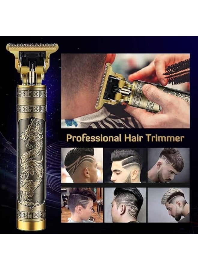 مكينة حلاقة احترافية لاسلكية T9 — شفرة من الستانلس ستيل قابلة للضبط، بطارية طويلة العمر  شحن سريع USB-C، صميم مريح وقابلة للغسل — مناسبة للشعر واللحيةوالجسم - Image 3