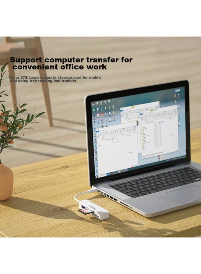Linkstone Liantuo Apple 4-In Card Reader, Ms Card Tf/Sd, Multi-Function For Phones And Computers, Lightning Interface, Sony Camera Ccd Storage Card, Memory Card, Otg Interface, Usb Drive - Image 2