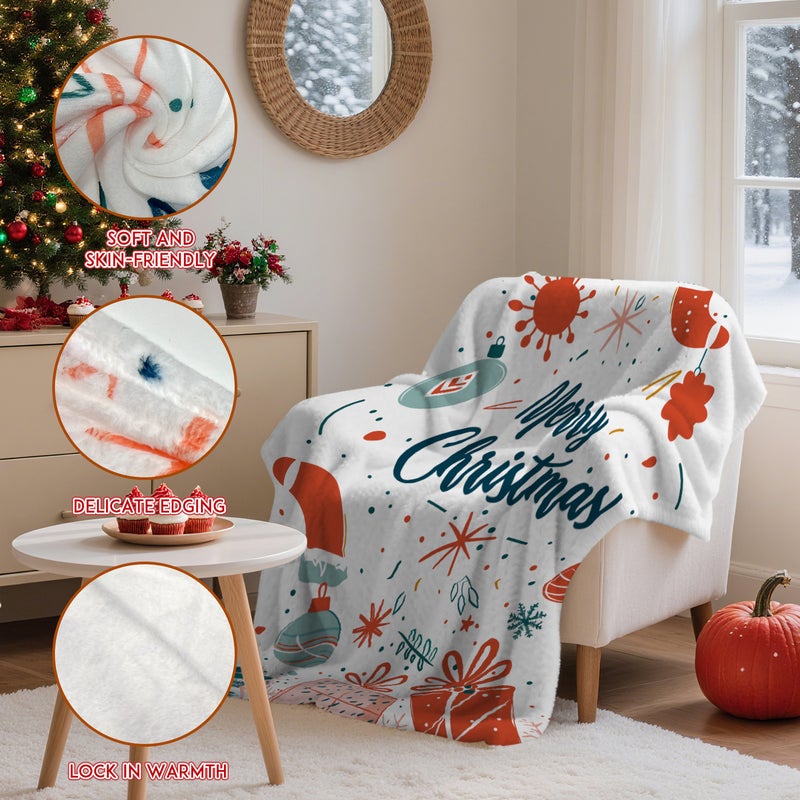 Christmas Flannel Blanket, One Piece Customized, Customized Size With Logo Printed On The Picture, Jit Dropshipping Supported - Image 3
