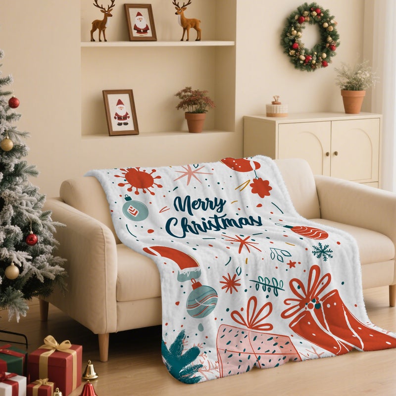 Christmas Flannel Blanket, One Piece Customized, Customized Size With Logo Printed On The Picture, Jit Dropshipping Supported - Image 4