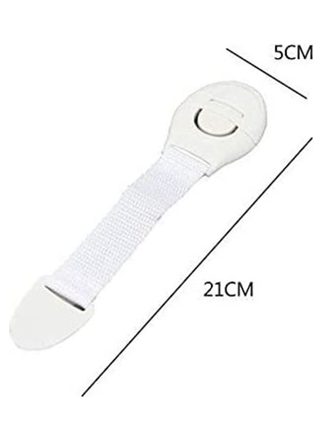 10-Piece Drawer Door Cabinet Lock White - Image 2