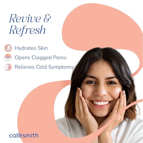 CARESMITH 2 In 1 Face Steamer + Steamer For Cold & Cough | 16 Mins Of Natural Steam With 170Ml Large Tank | Dedicated Chamber For Balms & Oils | Vaporizer Steamer With Cough, Cold & Facial | Anti-Splash Technology - Image 4