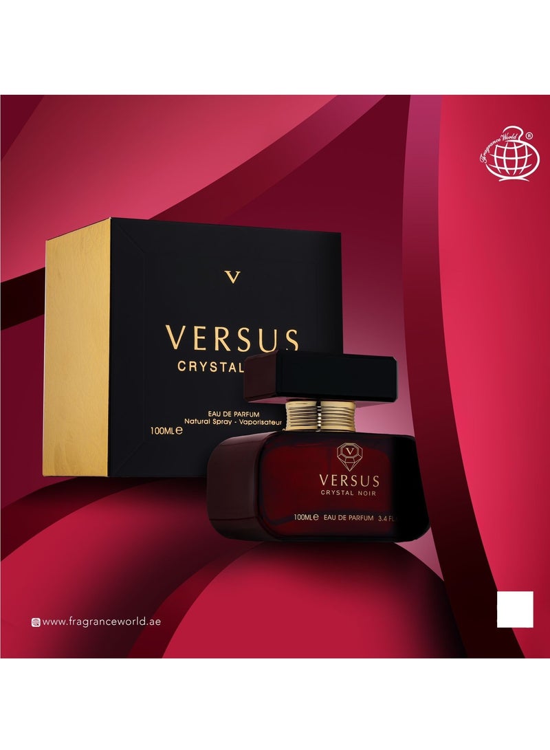 فراجرانس وورلد عطر فيرسوس كريستال نوير للنساء من عالم العطور 100 مل - Image 1