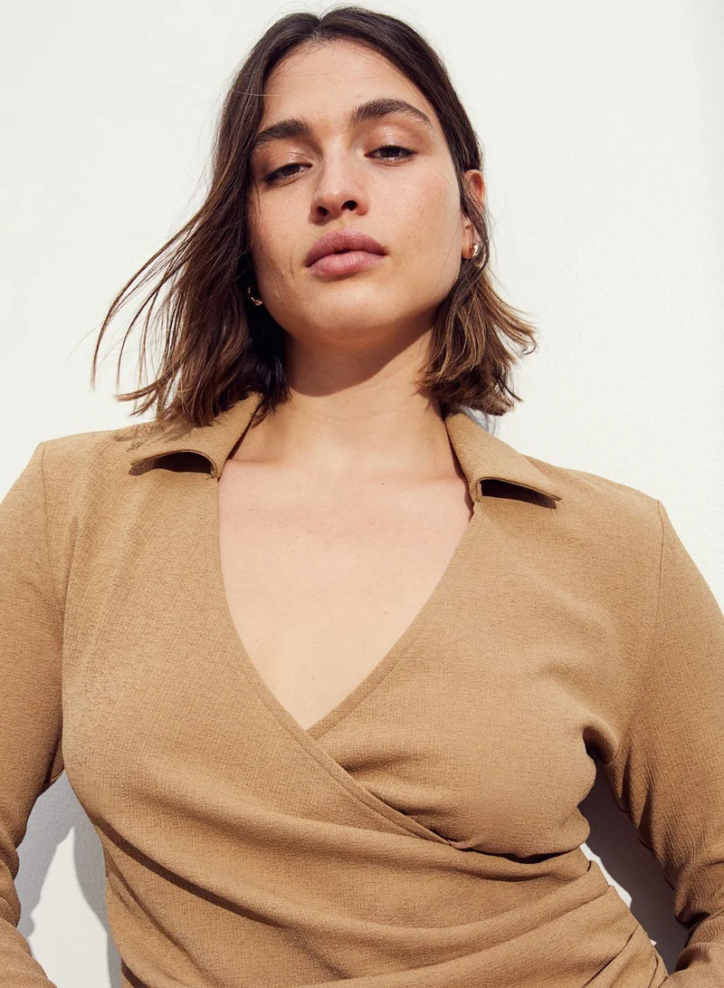 H&M Collared Wrap Dress