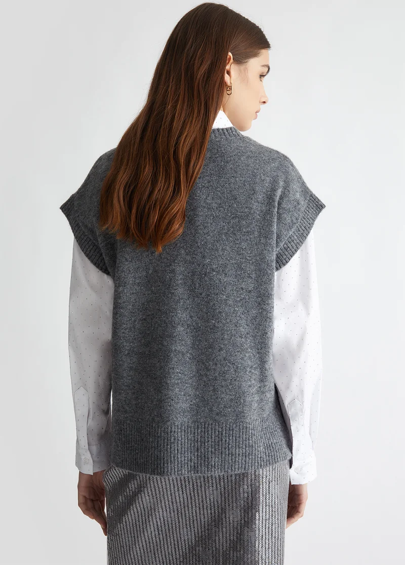 Liu Jo Knit vest with logo