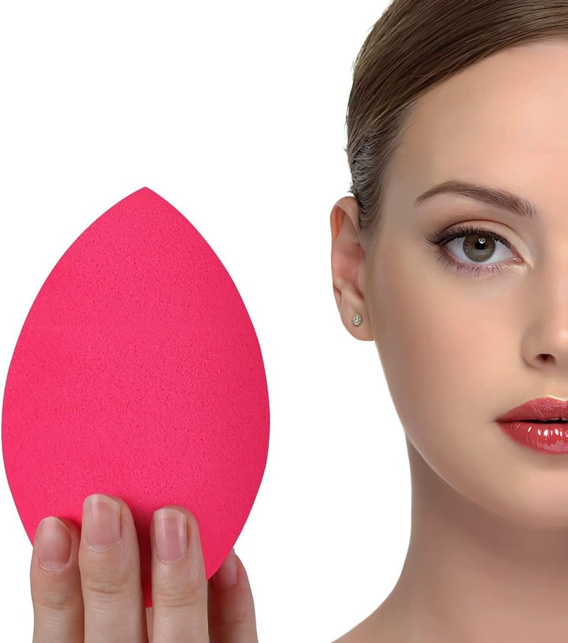 IBBO Red Makeup Sponge Beauty Blender for Blending Face Makeup, Light Weight Face Sponge Puff, Soft Latex Free Makeup Sponge for Foundation Concealer With Beauty Sponge Blender Holder - Image 4