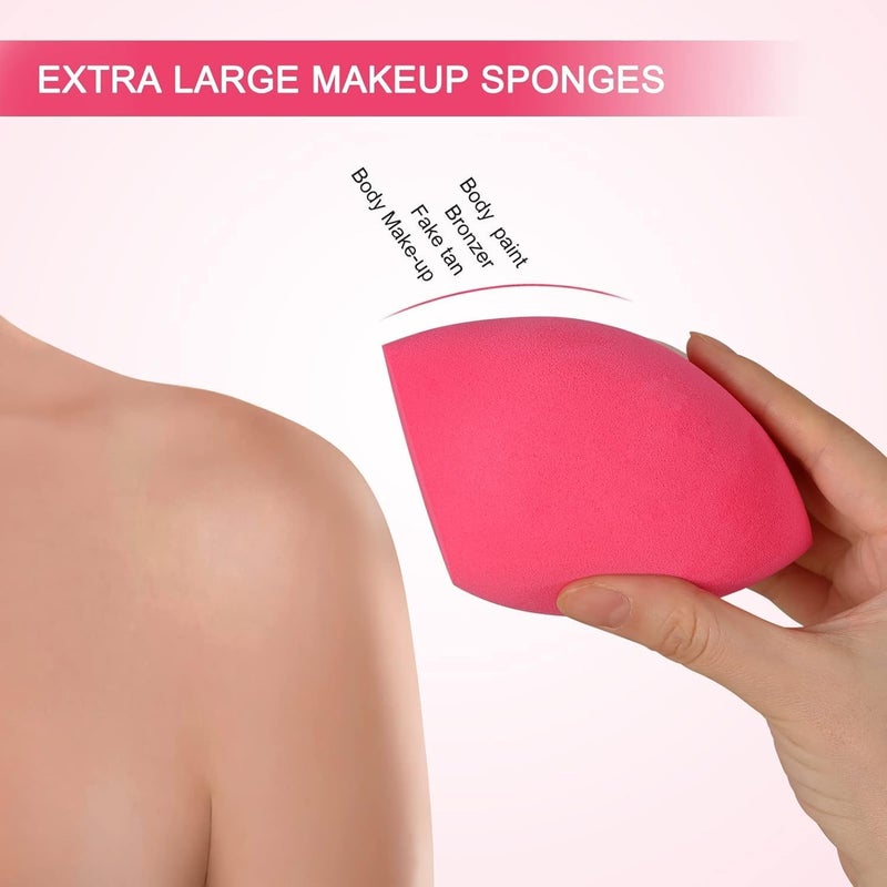IBBO Red Makeup Sponge Beauty Blender for Blending Face Makeup, Light Weight Face Sponge Puff, Soft Latex Free Makeup Sponge for Foundation Concealer With Beauty Sponge Blender Holder - Image 5