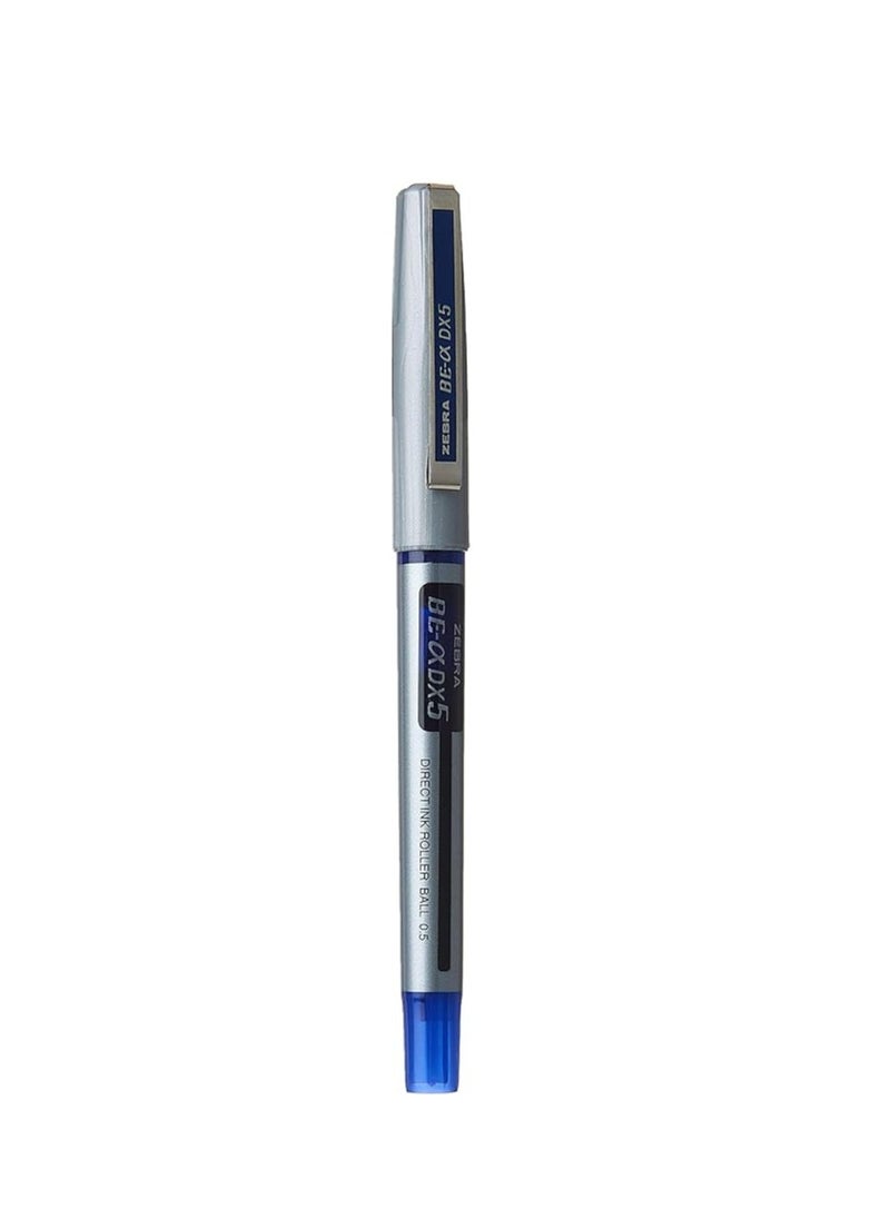 ZEBRA 10 Piece Dx5 Roller Ball Pen Blue 0.5mm Fine Tip  - Image 4