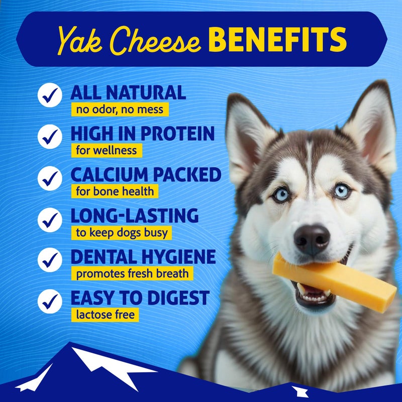 Himalayan Dog Chew Original Yak Cheese Dog Chew, 1 Large Stick, 3.3 oz, Gluten Free, Healthy Dog Treats, Grain & Lactose Free 100% Natural, Long Lasting Dog Chews for Dogs Under 55 lbs - Image 2