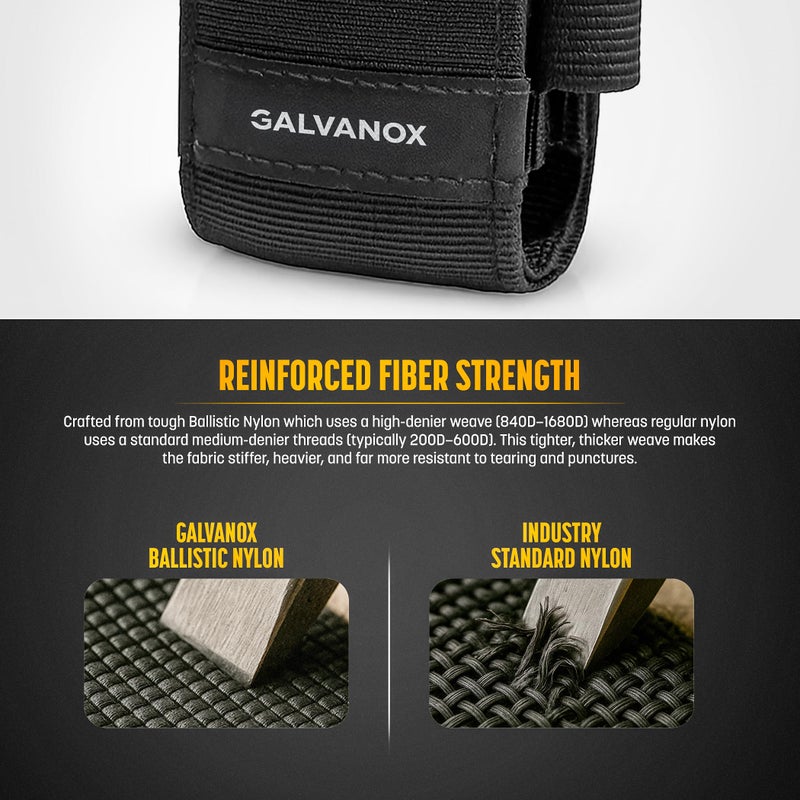 Galvanox Nylon Sheath for Leatherman Multi-Tools - Medium Holster Pouch for Belt with Bit Extender Included (Medium 4.5") - Image 4