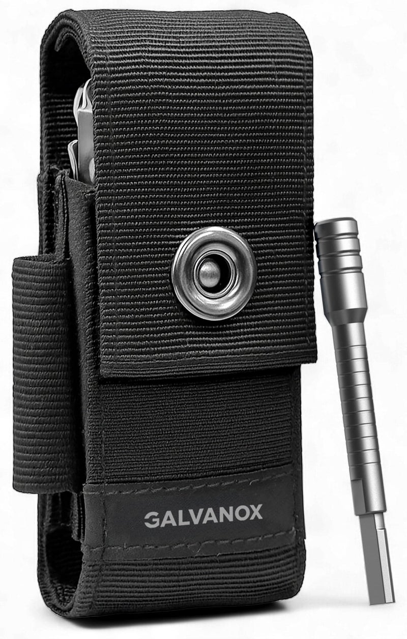 Galvanox Nylon Sheath for Leatherman Multi-Tools - Medium Holster Pouch for Belt with Bit Extender Included (Medium 4.5") - Image 1