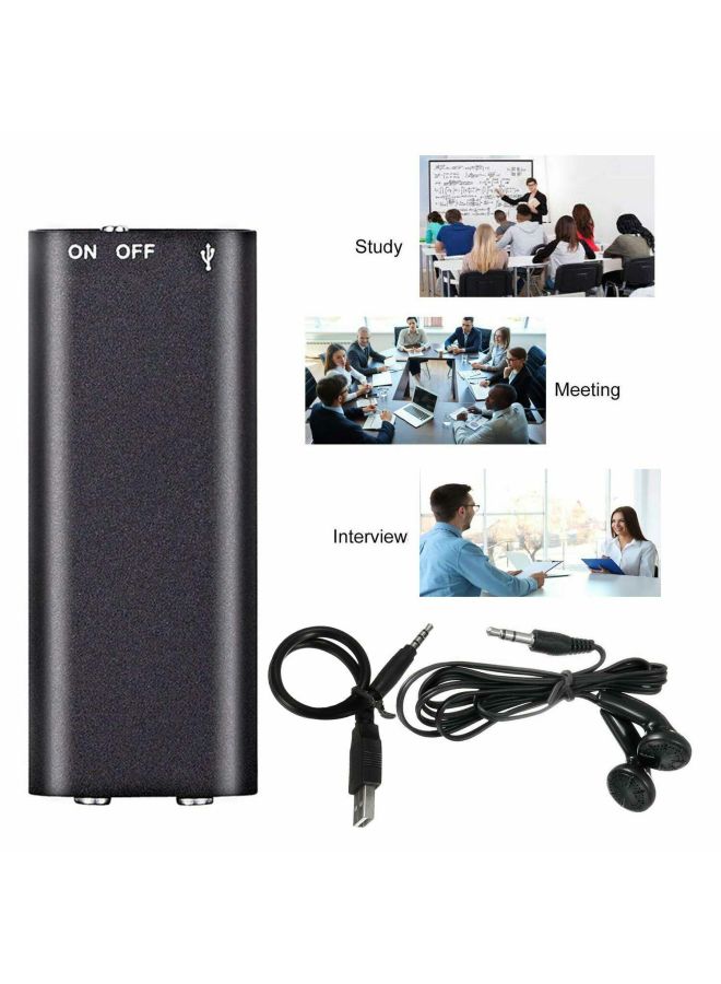 AI Intelligent HD Noise Reduction Voice-controlled Recording Pen Remote Listening Conference Recording Real-time Listening Audio Recorder X2-Color:English [not Available In China] + Recording For 8 Hours (no Time Stamping)-Capacity:64GB - Image 2