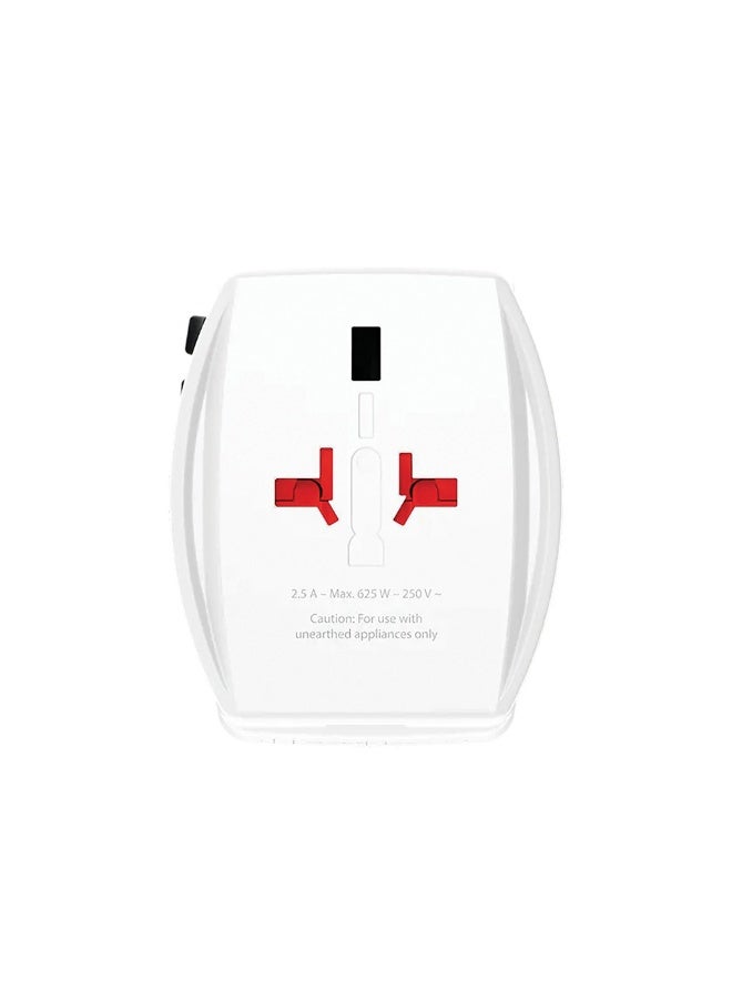 SKROSS Travel adapter with a USB-C charging cable. 65W power adapter features two charging ports (USB-C and USB-A). charger adapter supports Power Delivery (PD) fast charging and is compatible with laptops and other devices that have a USB-C port. travel charger includes advanced protection against overvoltage.universal wall adapter compatible with power outlets in all countries. - Image 3