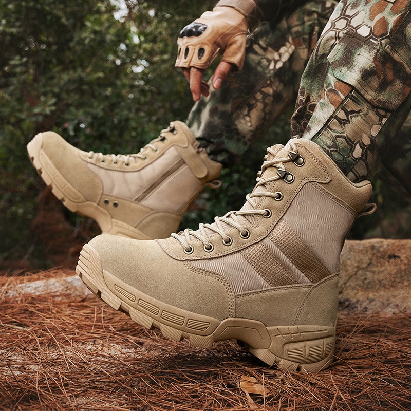 2025 Combat Boots Outdoor Men'S Flight Boots High-Top Outdoor Tactical Boots Desert Boots New Military Boots Men'S Boots - Image 3