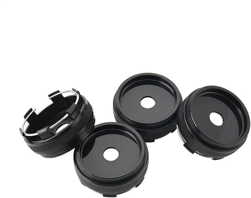 Black Blank 66mm 4Pcs Wheel Center Cap Hub Cover for Car Racing Sport Rims - Image 1