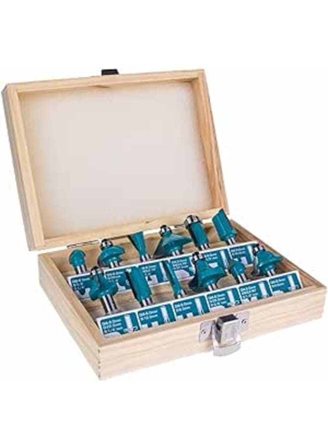 TOTAL TACSR1121 Router Bit Set of 12