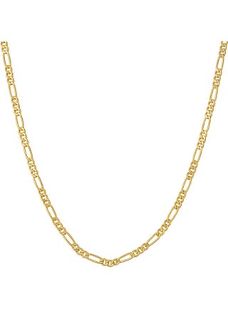 2.5Mm Figaro Chain Necklace 24K Real Gold Plated Women And Men (Gold, 20) - pzsku/ZB3A7108D19490CE85E6FZ/45/_/1735214452/b5c5a8c4-059d-4e1c-9895-00801e992adf