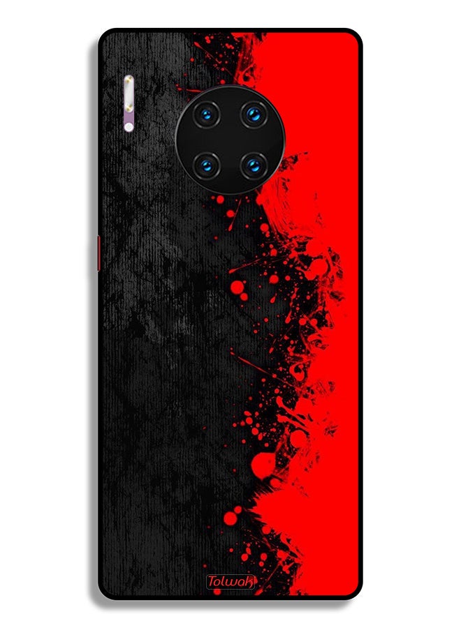Tolwak Huawei Mate 30 Pro 5G Protective Case Cover Paint Abstract Pattern - Image 2