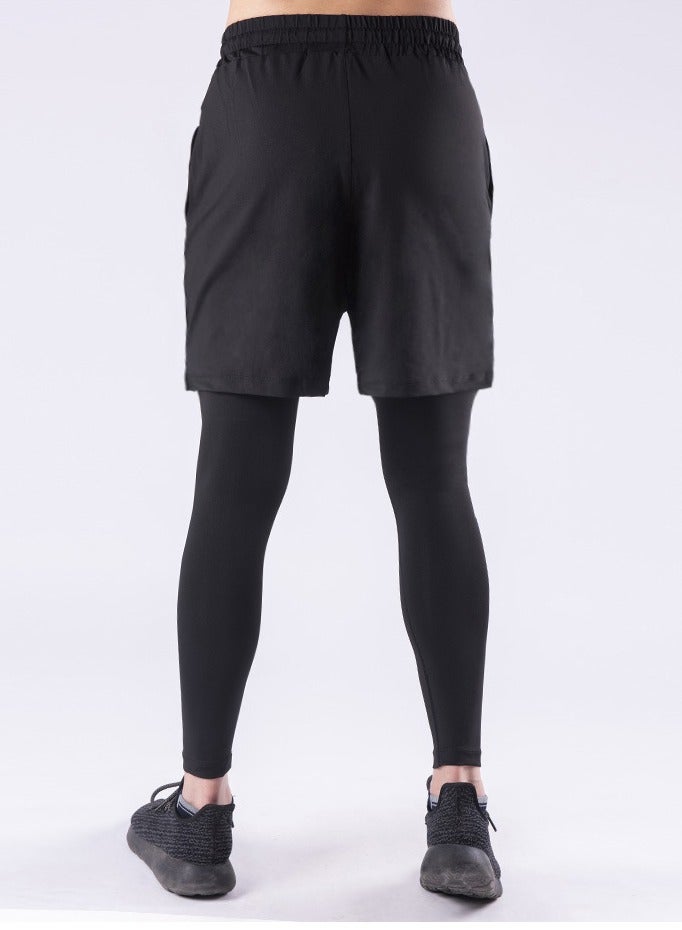 Loquat Men Quick Dry Breathable Sports Sweatpants Black  - Image 2