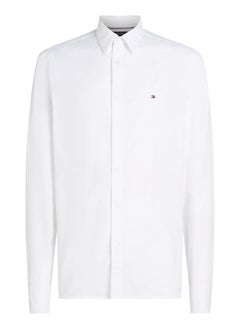 TOMMY HILFIGER Slim Flex Cotton Poplin Kent Collar Shirt  - Image 5