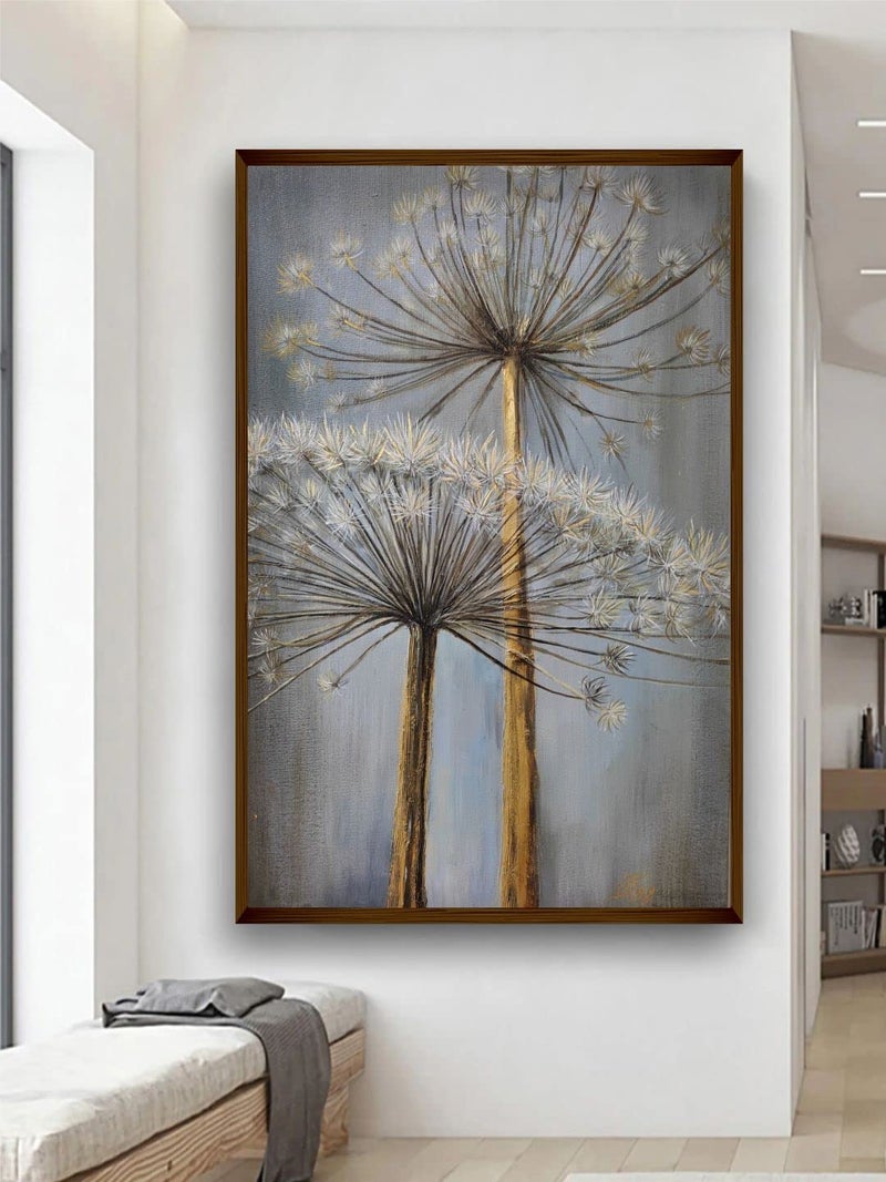 Artsense لوحة فنية من خشب آرتسينس لتزيين الجدران - لوحة جدارية تجريدية لغرفة المعيشة - لوحة كبيرة الحجم مع إطار - متعددة الألوان 20X30 بوصة 50X71 سم - Image 1