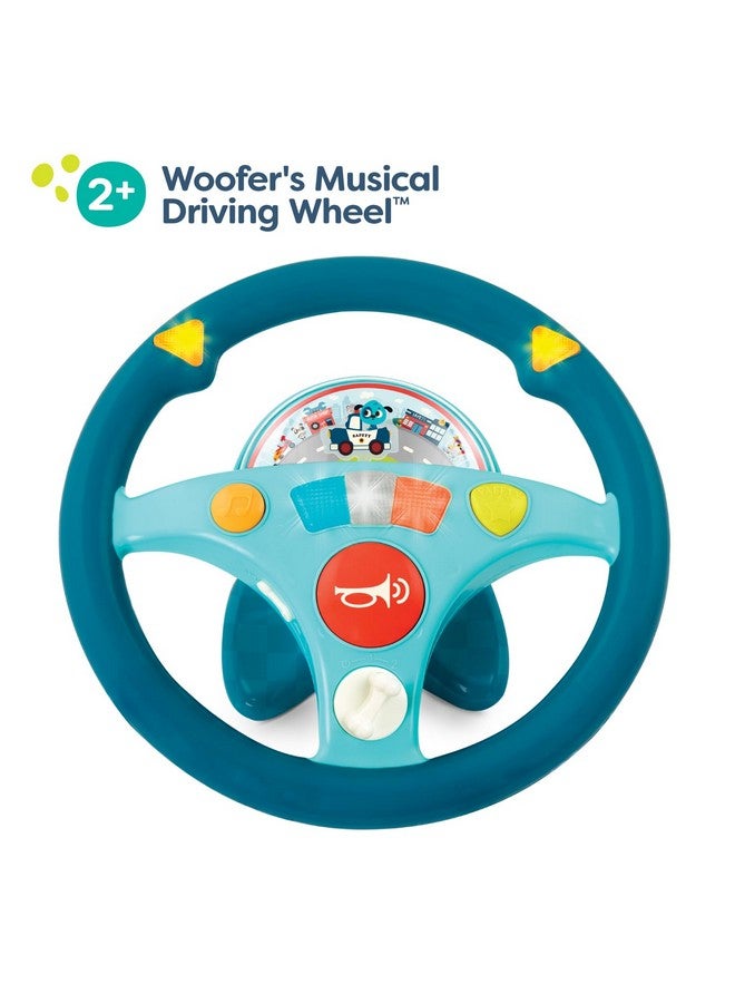B. Toys Woofer's Musical Driving Wheel - Pretend Play Steering Wheel with Music, Sounds & Lights for Toddlers, Kids 2 Years+ - Image 3