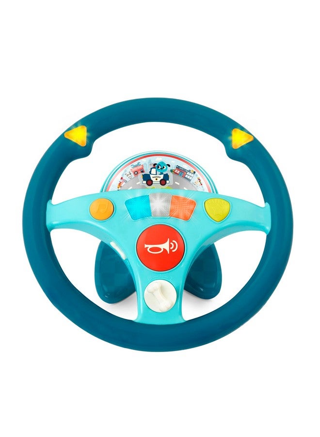 B. Toys Woofer's Musical Driving Wheel - Pretend Play Steering Wheel with Music, Sounds & Lights for Toddlers, Kids 2 Years+ - Image 1