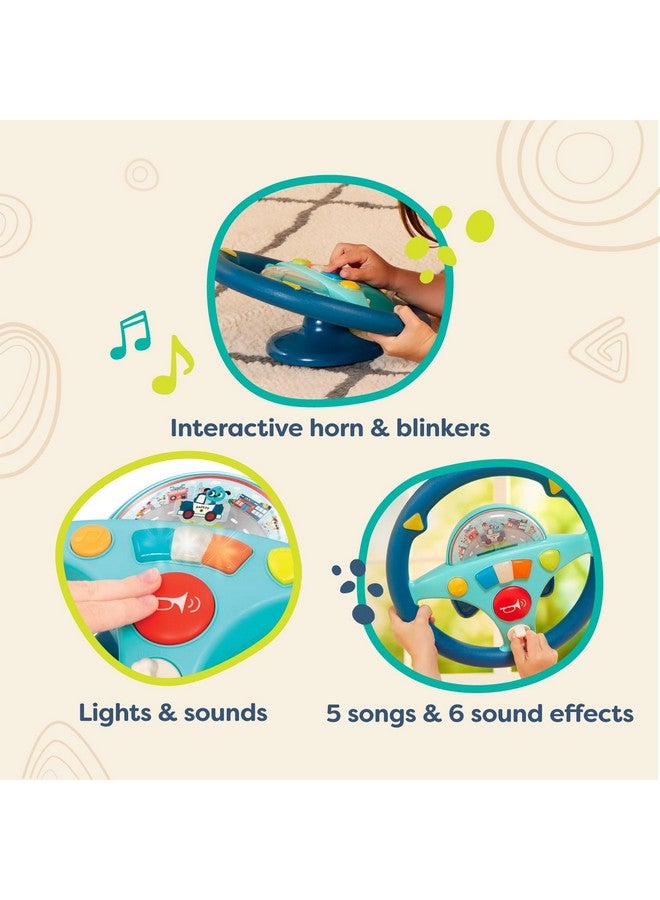 B. Toys Woofer's Musical Driving Wheel - Pretend Play Steering Wheel with Music, Sounds & Lights for Toddlers, Kids 2 Years+ - Image 5