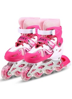 OKO Children Roller Skates Adjustable Inline Skating Shoes (Size 35-38) 