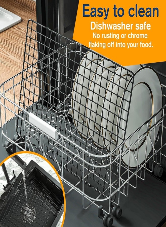 PureBake 1PCS Cooling Racks for Cooking and Baking - 40x25cm Heavy Duty Stainless Steel Wire Rack for Baking, Grilling, Roasting - Oven and Dishwasher Safe - Fits Jelly Roll Sheet Pan (Black) - Image 5