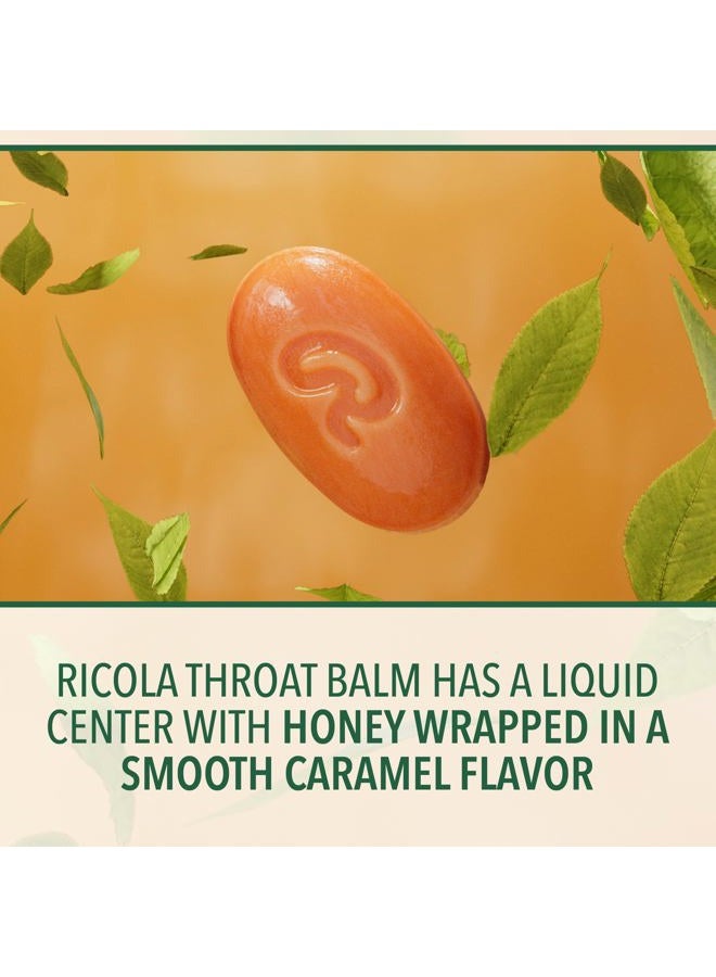 Ricola Throat Balm Caramel Throat Drops with Liquid Center, 34 Count, Coat & Protect Your Throat, Daily Throat Relief & Protection, Oral Demulcent - Image 3