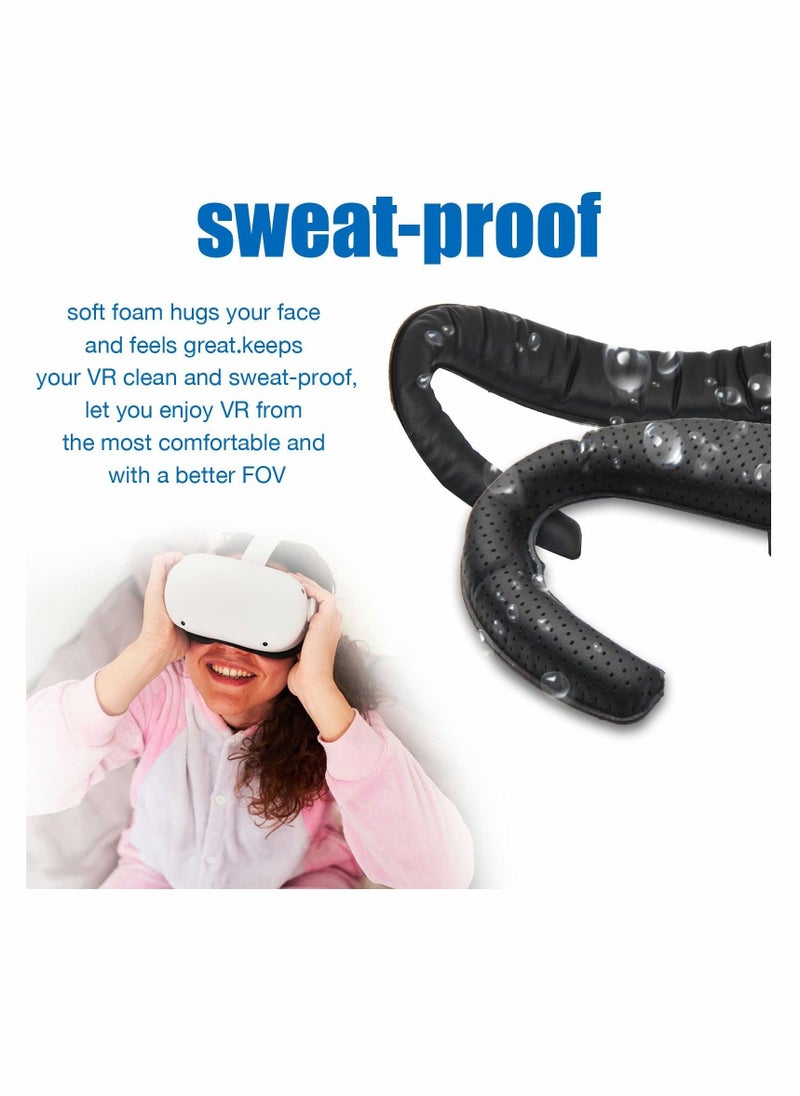 Comfortable and Stretchy VR Facial Vent Soft Interface Bracket with Anti-Leakage Light PU Leather Foam Face Replacement Pads Custom Comfort 6-in-1 Accessories for Oculus Quest 2 - Image 4