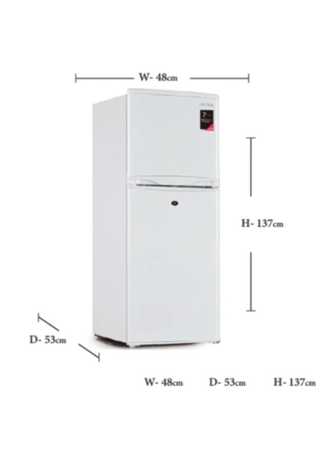 Arrow Double door refrigerator capacity 138 liters - 4.87 cubic meters. Foot - White - RO2-220L - Image 4