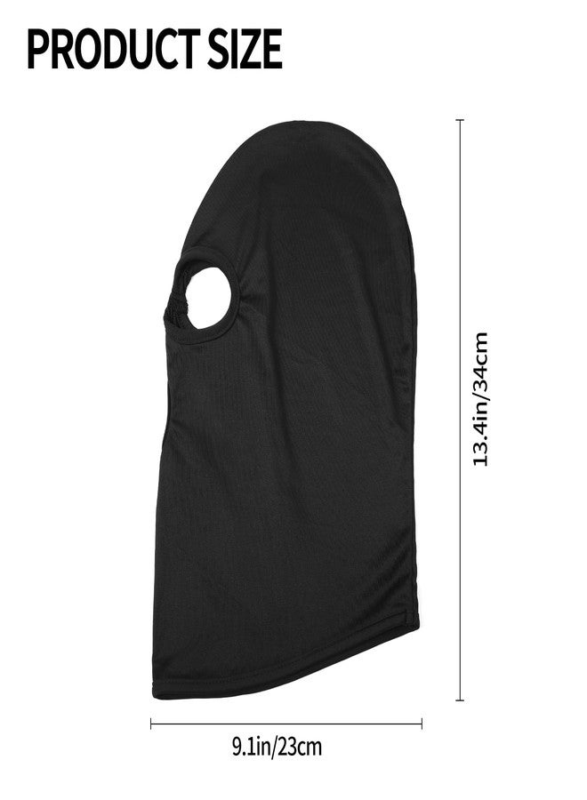 Pukavt 3 Hole Balaclava Ski Mask for Men Women, Thin Full Face Mask for Motorcycle Bike Hunting Cycling Skiing Cap Black - Image 2
