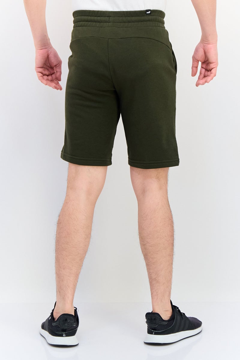 PUMA Men Regular Fit Brand Logo Outdoor Shorts, Army Green - Image 3