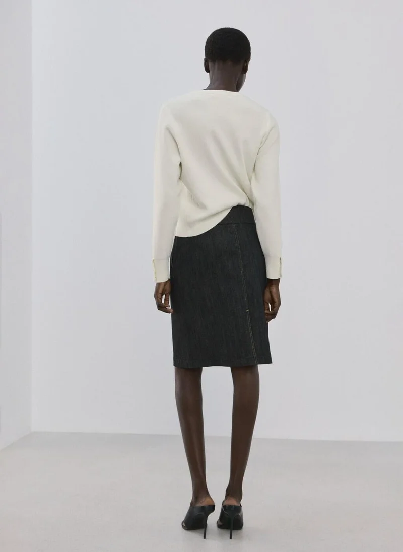 مانجو Buttoned cuffs sweater