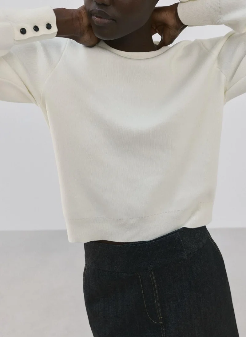 Mango  Buttoned cuffs sweater for Women | Best Price UAE