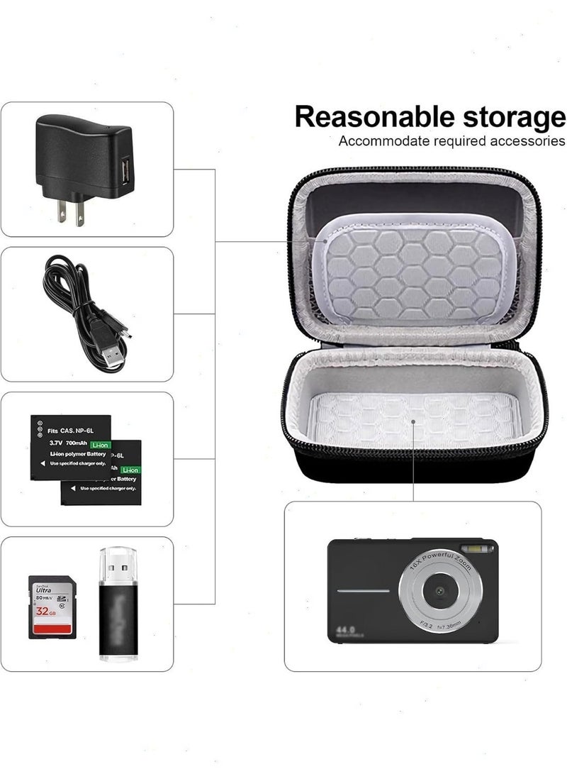 Yoawllty Digital Camera Case Compatible with Kodak PixPro/Canon PowerShot/Sony DSC, Camera Storage Holder,  Hard Shell Waterproof Shockproof Case - Image 2