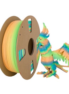 Generic 3D Printing Consumables Rainbow PLA Macaron Rainbow Matte PLA Rapid Color Change 1kg 1.75mm Matte Rainbow  - Image 1