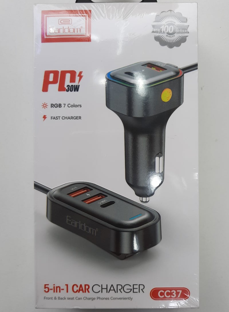 Earldom 5IN1 CAR CHARGER - Image 1