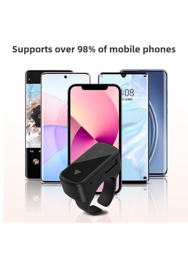 Smart Bluetooth Wireless Ring Remote Control Brush Short Video E-book Page Turning Remote Selfie One-click Screen Off And Song Cutting-Color:Ivory White  - Image 5