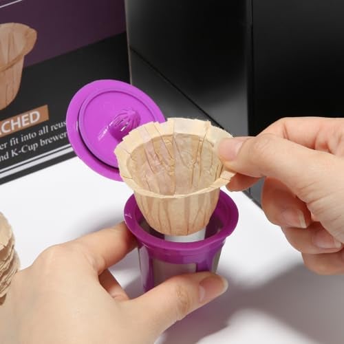 Pro Mael 360 Count Disposable K Cup Filters, Coffee Filter Paper for Keurig Brewers Single Serve 1.0 and 2.0, Use with Reusable K Cup Pods (Natural Unbleached) - Image 2