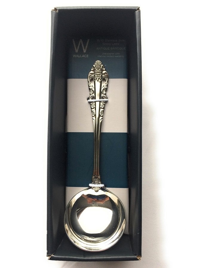 Wallace Antique Baroque 18/10 Stainless Steel Gravy Ladle - Image 2