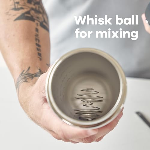 Hydro Flask Shaker Bottle – Insulated Stainless Steel Gym Bottle for Pre Workout & Protein 24 Oz Reef Pink - Image 3