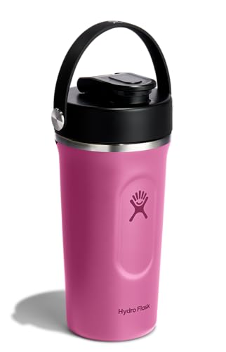 Hydro Flask Shaker Bottle – Insulated Stainless Steel Gym Bottle for Pre Workout & Protein 24 Oz Reef Pink - Image 2