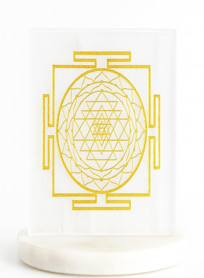 Shivkosha Shree Yantra on Selenite Charging Plate for Wealth, Prosperity & Success | Energized Sri Chakra for Vastu, Meditation, Manifestation & Positive Energy | Spiritual Healing Tool for Cleansing - Image 1