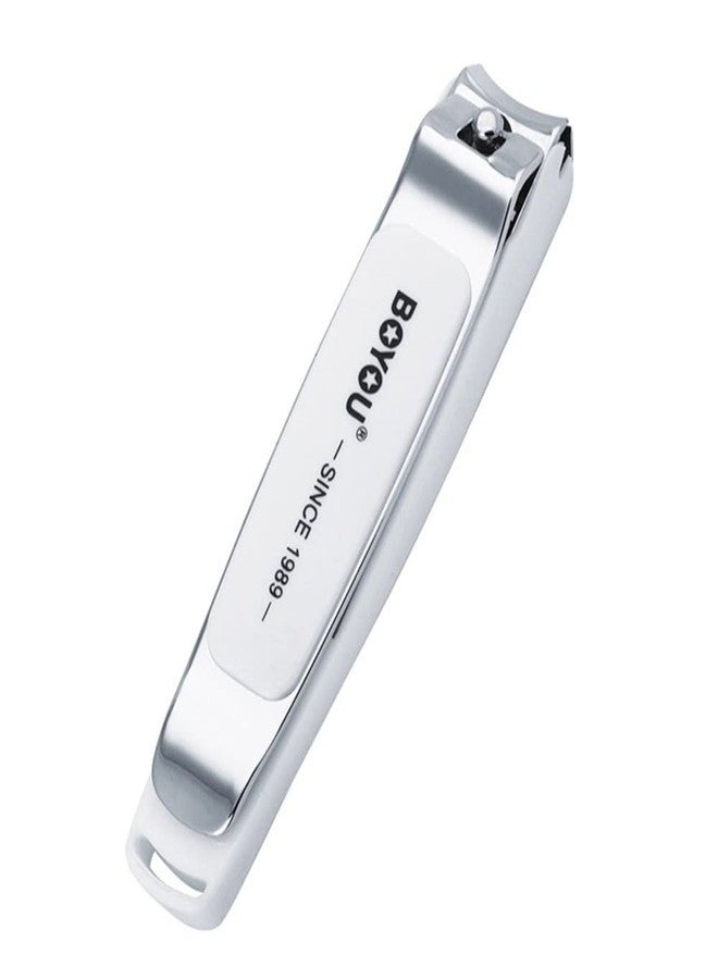 SpiderJuice Large Size Stainless Steel BOYOU Curve Head Sharp & Anti Splash Nail Cutting Clipper For Men & Women (Pack of 1) - Image 1